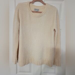 ORVIS Soft Cream Sweater Size Large